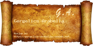 Gergelics Arabella névjegykártya